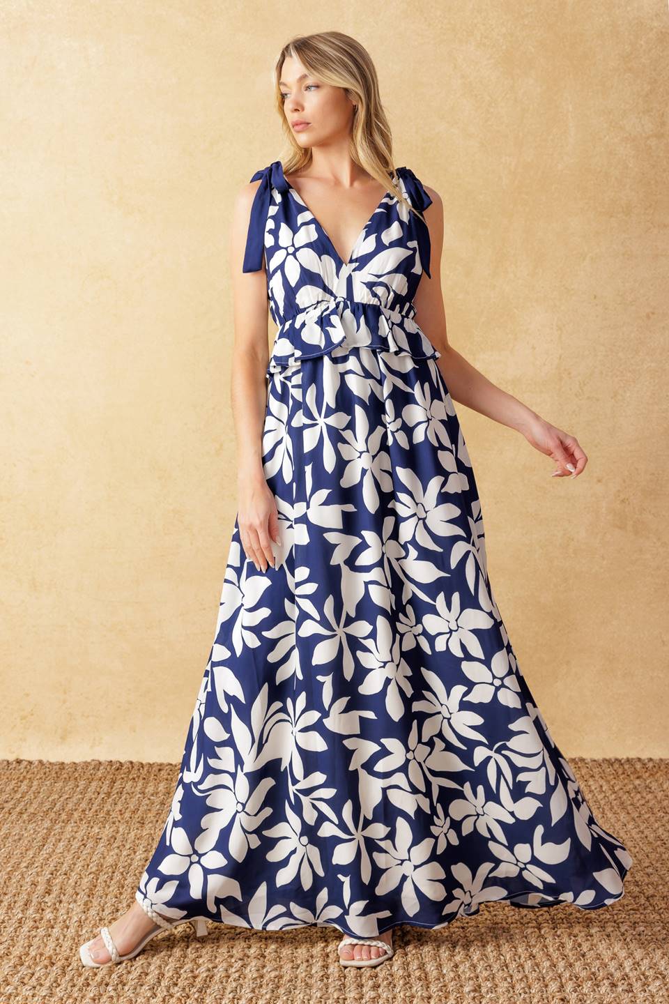 TWILIGHT VENTURE WOVEN MAXI DRESS Flying Tomato